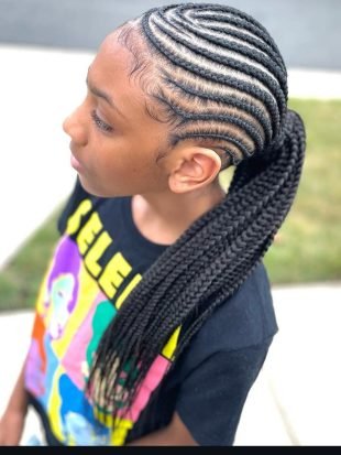 Regular+ponytail+braids+